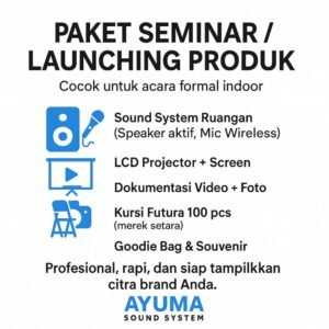 Paket Bundling Seminar dan Launching Produk