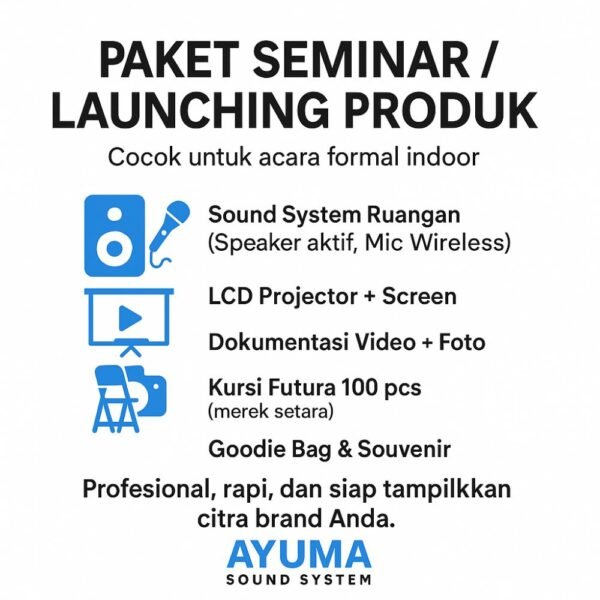 Paket Bundling Seminar dan Launching Produk