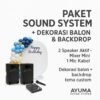 Paket Sewa Sound System Dekorasi Balon Backdrop