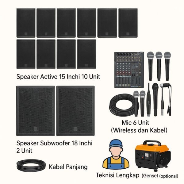 Paket Sewa Sound System Festival Solo