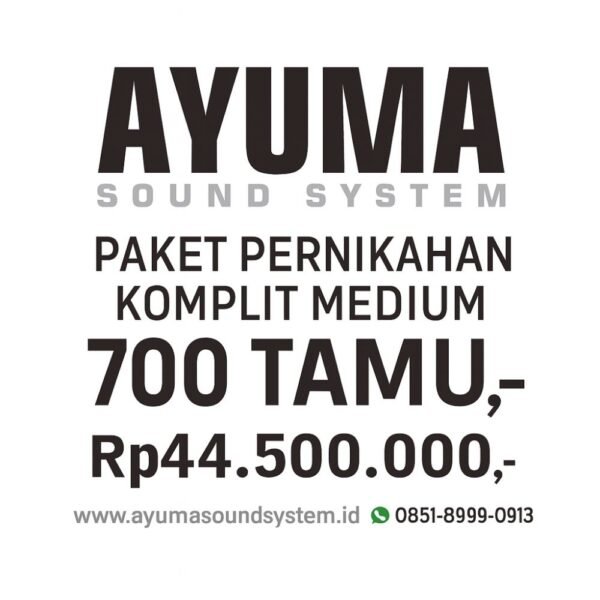 Paket Pernikahan Medium 700 Tamu