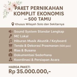 Paket Pernikahan Medium Solo